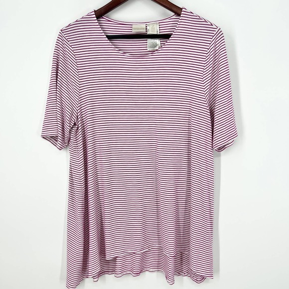 Chico’s Size 2 of Large L Loose Fit Lounge Top Shirt Blouse - Picture 1 of 4